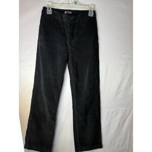 Chaps Boys Black Pants corduroy Size 14 Reg  5 Pocket Holiday School Wear Chinos